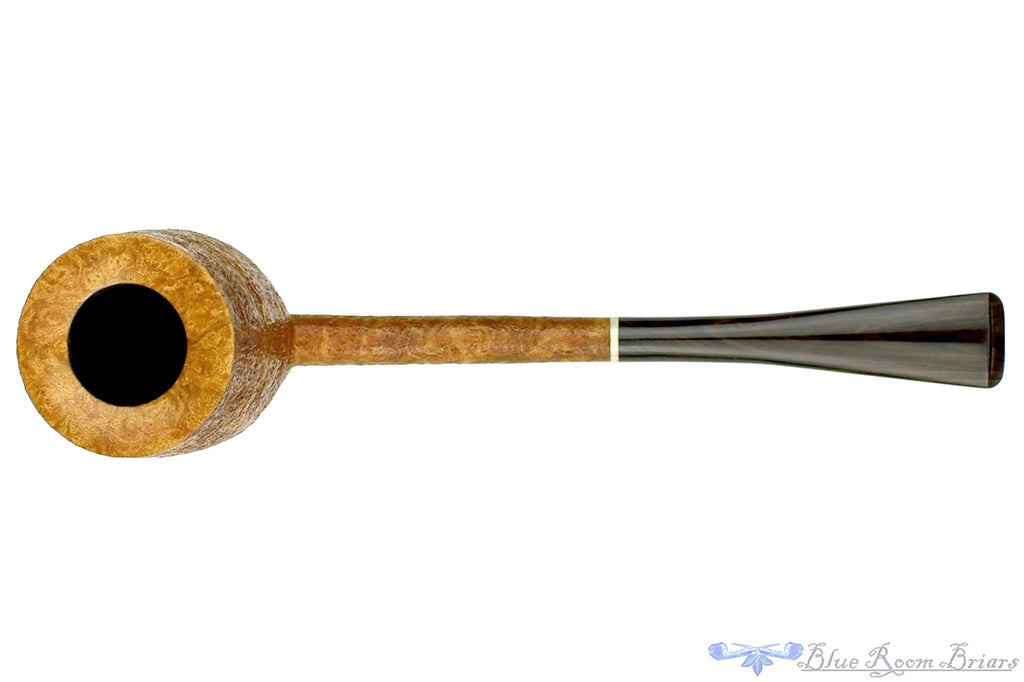 Blue Room Briars is proud to present this Scottie Piersel Pipe "Scottie" Tan Blast Billiard with Brindle and Ivorite