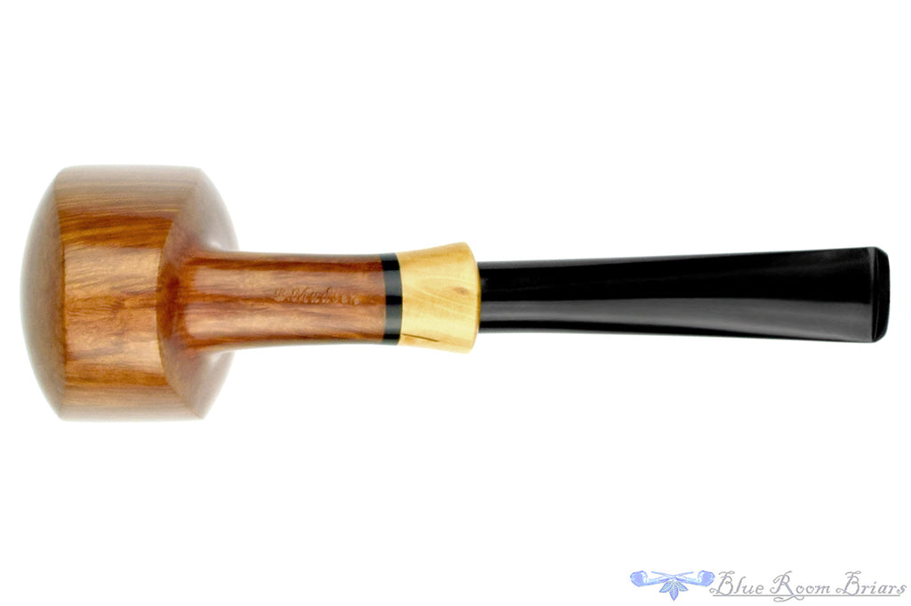 Blue Room Briars is proud to present this Brian Madsen Bent Elephant's Foot with Boxwood UNSMOKED Estate Pipe