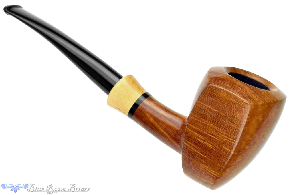 Blue Room Briars is proud to present this Brian Madsen Bent Elephant's Foot with Boxwood UNSMOKED Estate Pipe