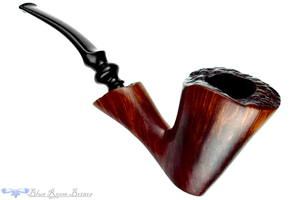 Blue Room Briar is proud to present this Jobey Dansk Handmade 2SM Bent Freehand with Plateaux Estate Pipe