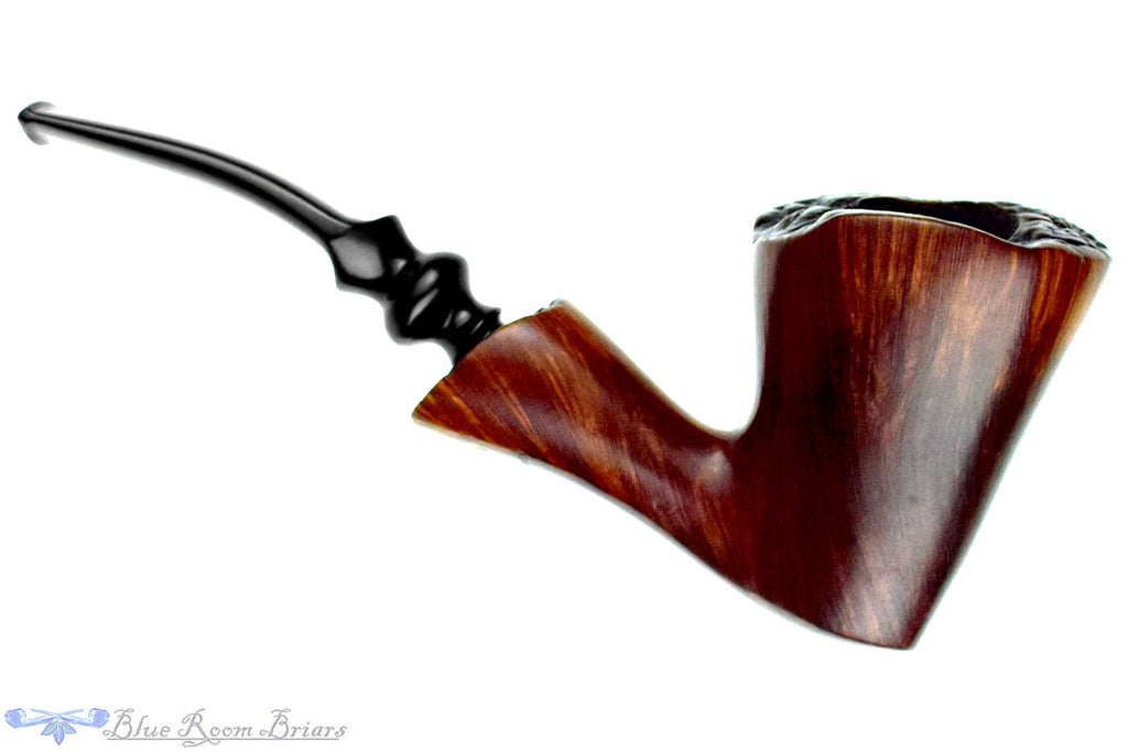 Blue Room Briar is proud to present this Jobey Dansk Handmade 2SM Bent Freehand with Plateaux Estate Pipe
