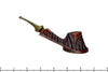 Blue Room Briars is proud to present this C. Kent Joyce Pipe Bent Partial Rusticated Volcano with Brindle