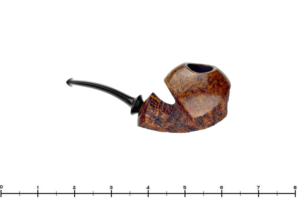 Blue Room Briars is proud to present this David Huber Pipe Nepenthe's Slipper Bent High-Contrast Partial Sandblast Sitter