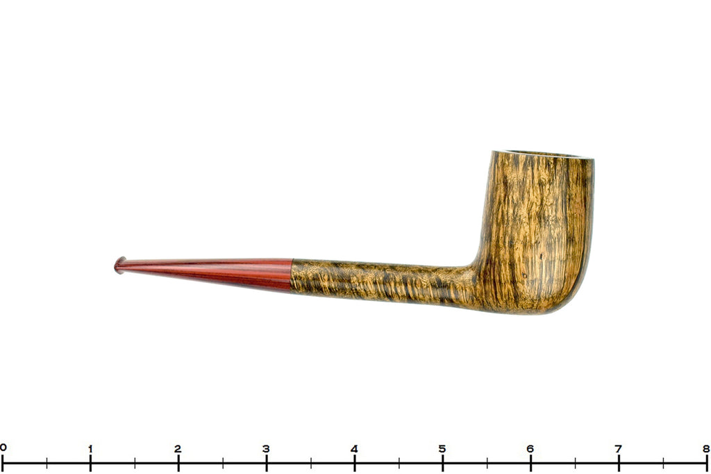 Blue Room Briars is proud to present this Chris Morgan Pipe Silky Billiard Sitter with Brindle