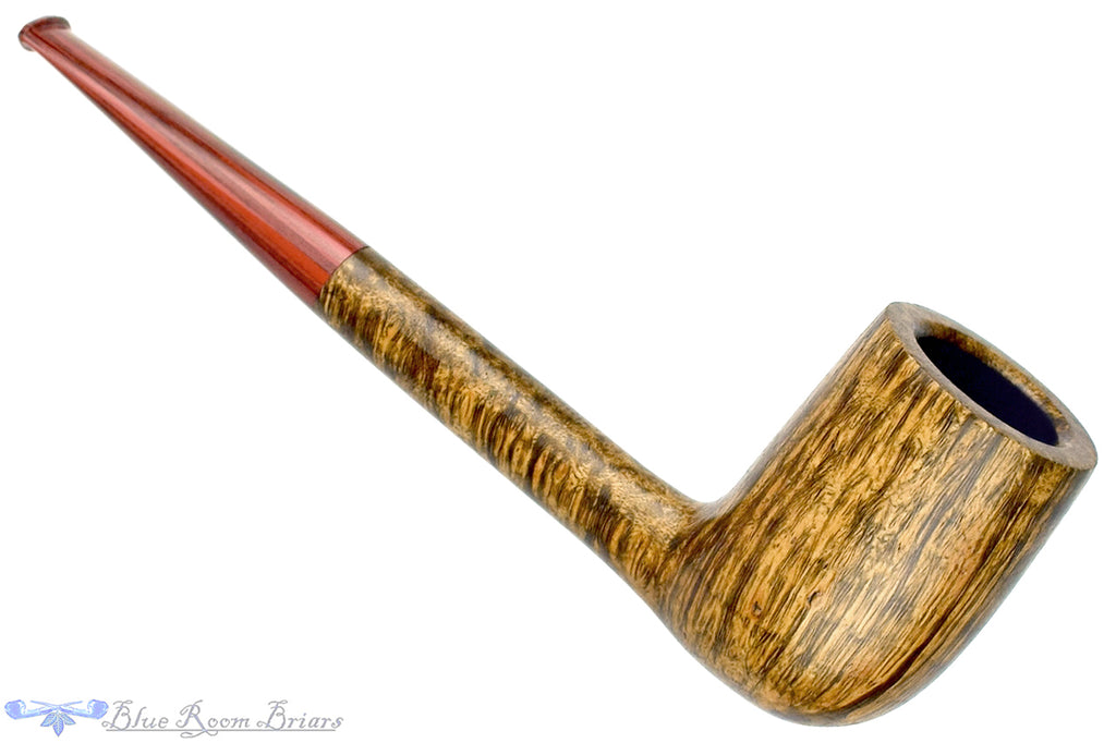 Blue Room Briars is proud to present this Chris Morgan Pipe Silky Billiard Sitter with Brindle