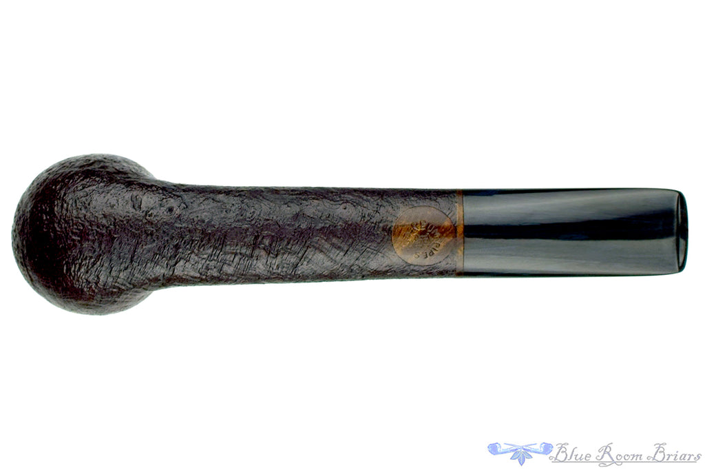 Blue Room Briars is proud to present this Sean Reum Pipe Sandblast Oval Shank with Denim Billiard