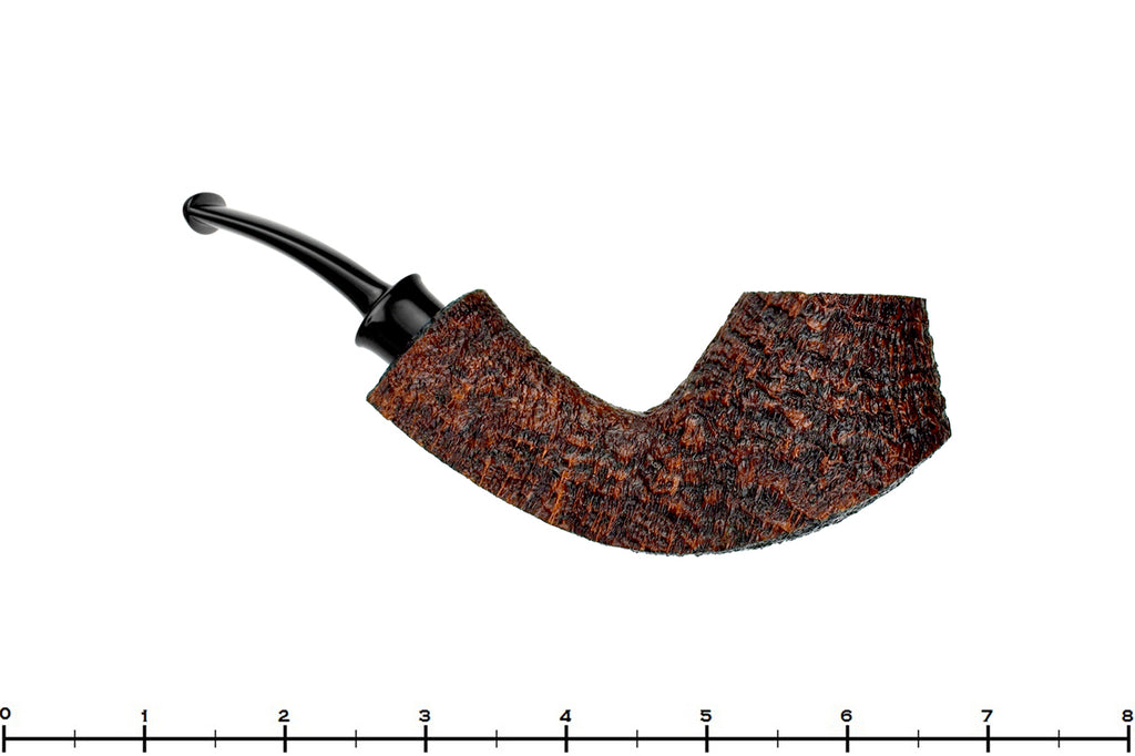 Blue Room Briars is proud to present this Bill Shalosky Pipe 695 Bent Two-Tone Sandblast Volcano