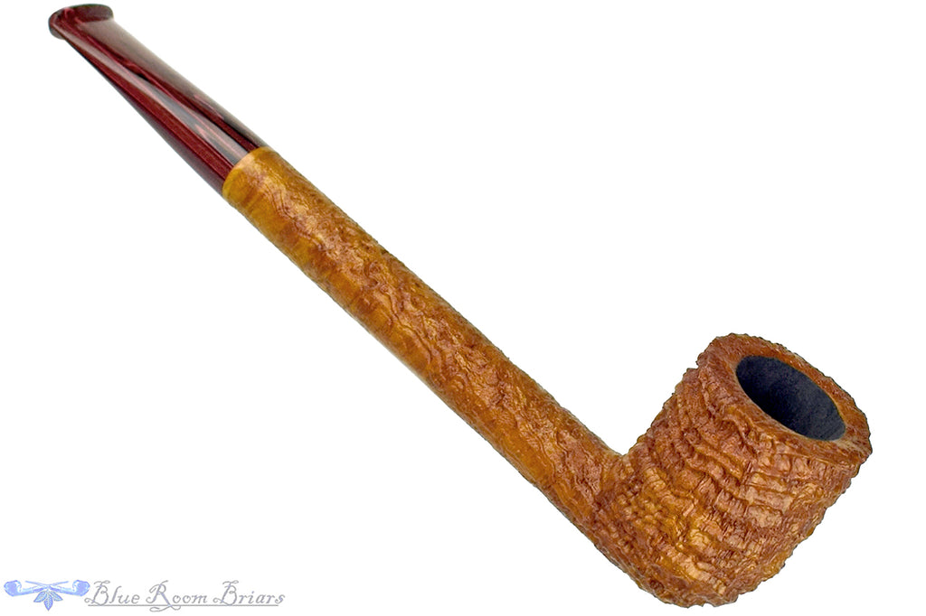 Blue Room Briars is proud to present this Bill Shalosky Pipe 697 Tan Blast Liverpool with Brindle