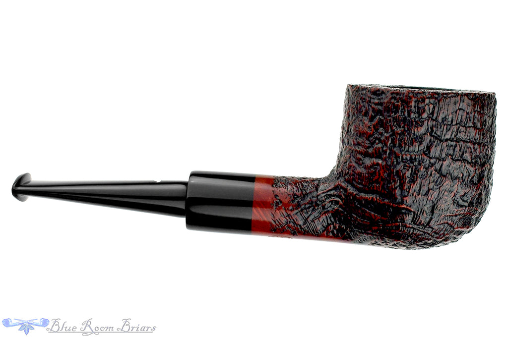 Blue Room Briars is proud to present this Caminetto Sandblast Pot with Acrylic Ferrule UNSMOKED Estate Pipe