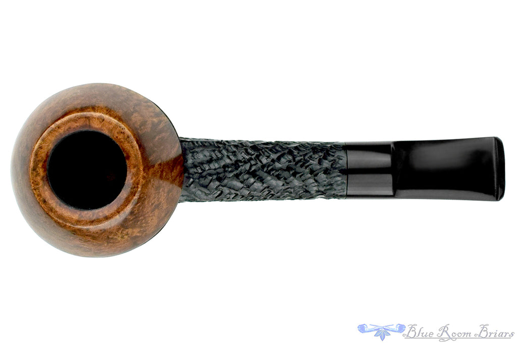 Blue Room Briars is proud to present this Brian Madsen Pipe Two Tone Carved Rhodesian