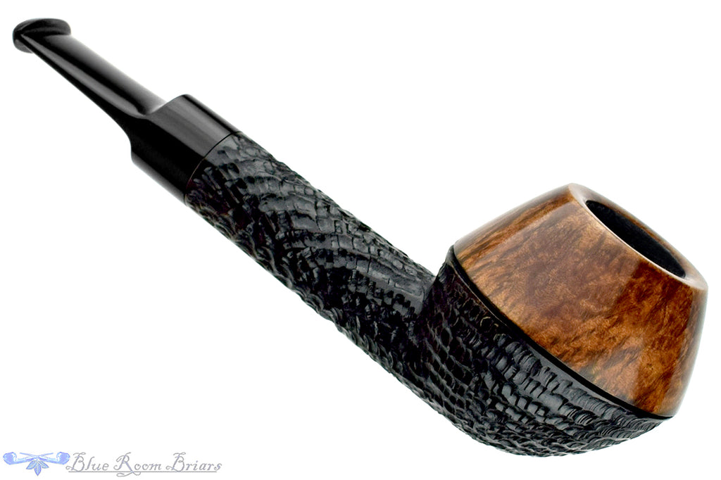 Blue Room Briars is proud to present this Brian Madsen Pipe Two Tone Carved Rhodesian