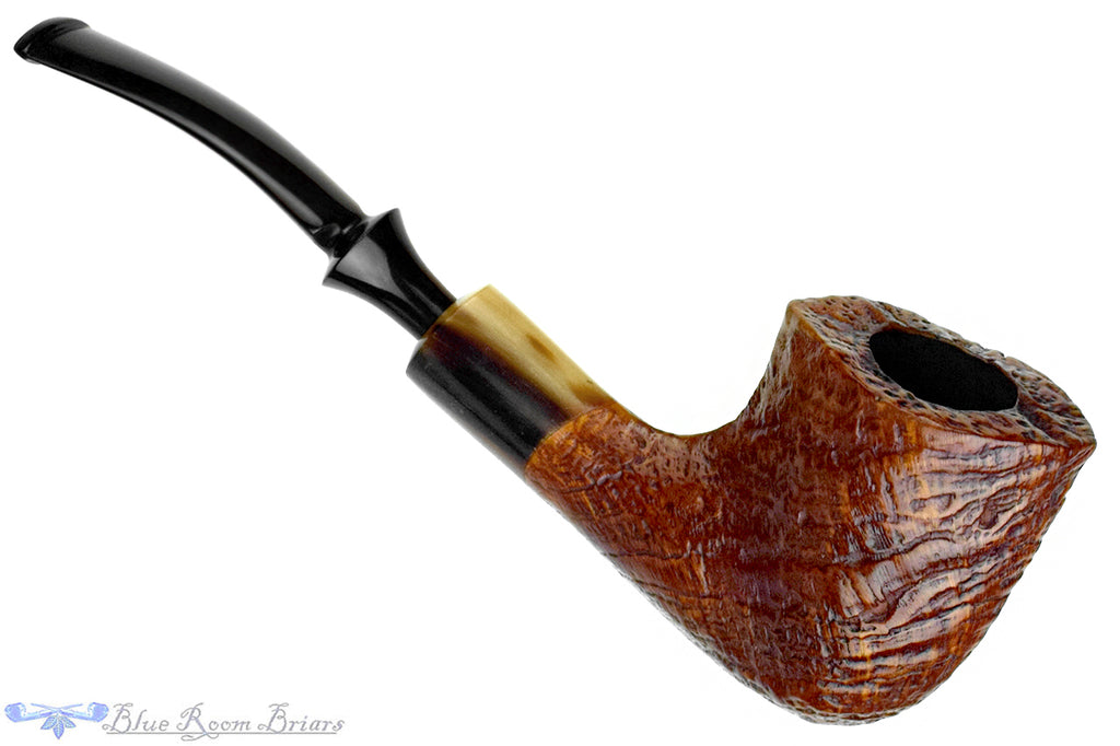 Blue Room Briars is proud to present this Savinelli Nonpareil 9901 Bent Billiard with Horn Estate Pipe