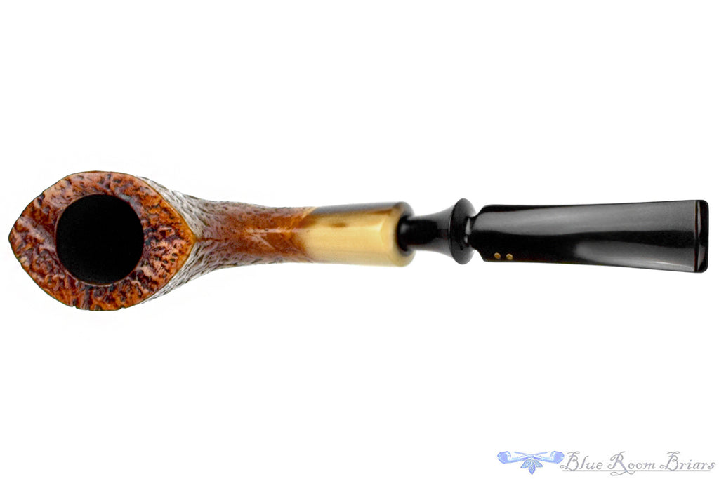 Blue Room Briars is proud to present this Savinelli Nonpareil 9901 Bent Billiard with Horn Estate Pipe