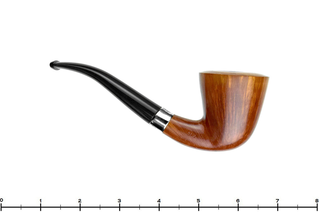 Blue Room Briars is proud to present this Elliott Nachwalter Handmade 91V Bent Dublin with Nickel Estate Pipe