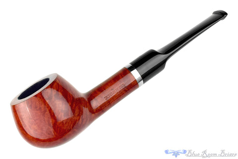 Bari Select Natural Old Briar 964 Chimney Stack Estate Pipe with Brass Repair Band