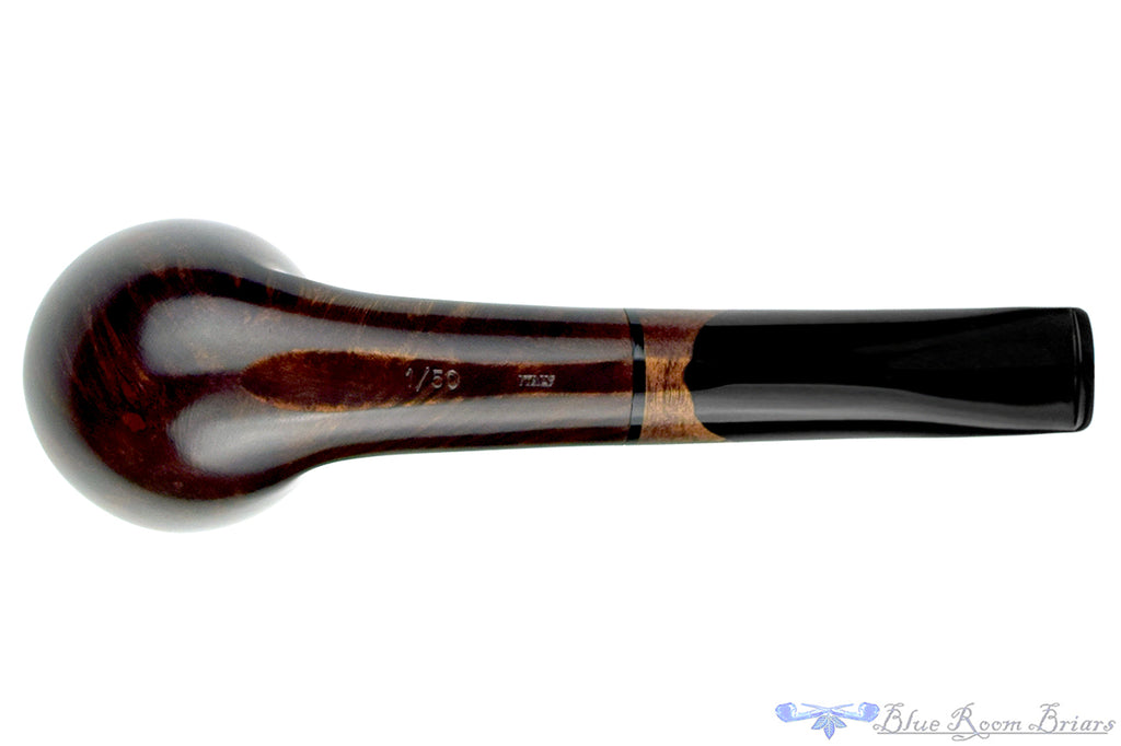 Blue Room Briars is proud to present this Savinelli (Pipes and Tobaccos 2007 POTY) Bulldog (6mm Filter) Sitter with Wood UNSMOKED Estate Pipe