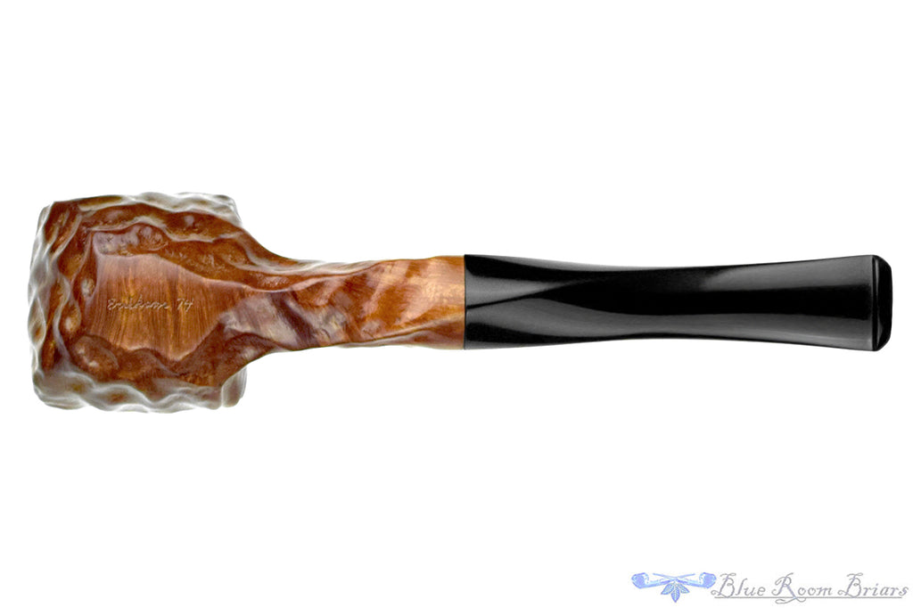 Blue Room Briars is proud to present this Ken Erikson 74 Carved Freehand with Twisted Shank Estate Pipe
