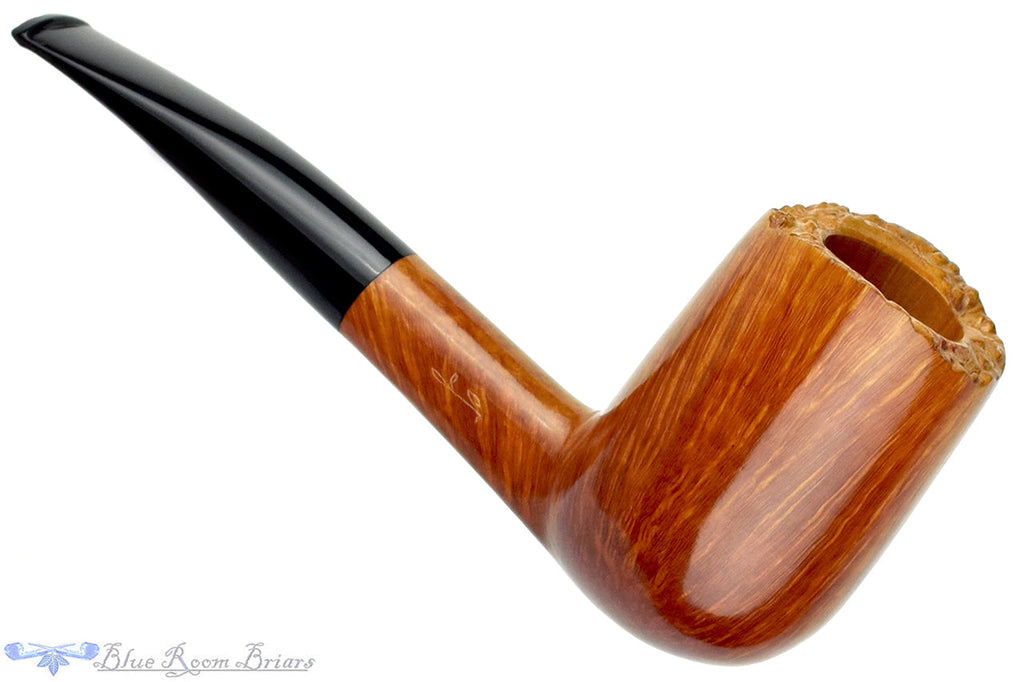 Blue Room Briars is proud to present this Savinelli Autograph Bent Billiard (6mm Filter) with Plateau UNSMOKED Estate Pipe