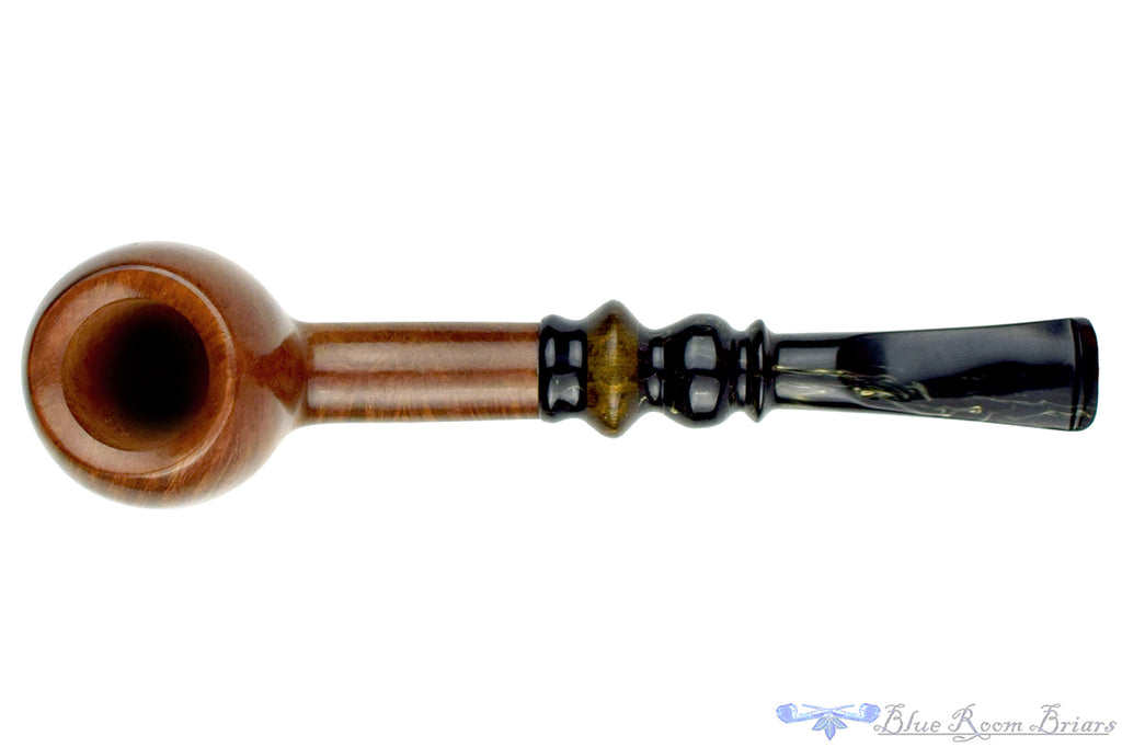 Blue Room Briars is proud to present this Aaron Beck Straight Grain Prince with Wood UNSMOKED Estate Pipe