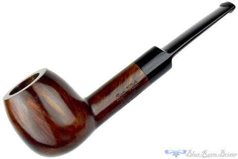 GH. Zhang (Sergey Ailarov) Chicago Pipe Show 08 (2024 Make) Bent Contrast Blast Tulip with Horn UNSMOKED Estate Pipe