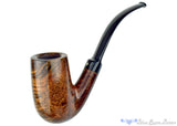 Blue Room Briars is proud to present this Chris Morgan Pipe Bent Tall Billiard with Midnight Brindle