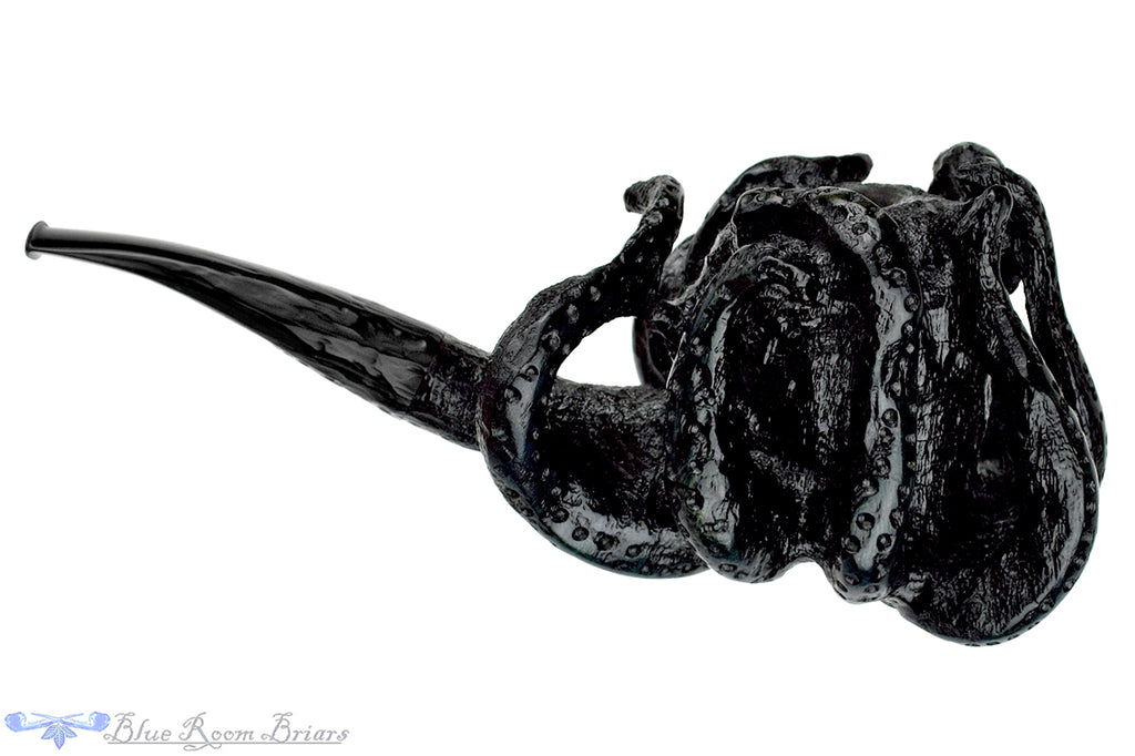 Blue Room Briars is proud to present this Chris Morgan Pipe Bent Curved Octopus Sitter