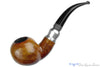 Blue Room Briars is proud to present this Leo Ebenhart Appel Bent Apple (9mm Filter) with Aluminum Estate Pipe