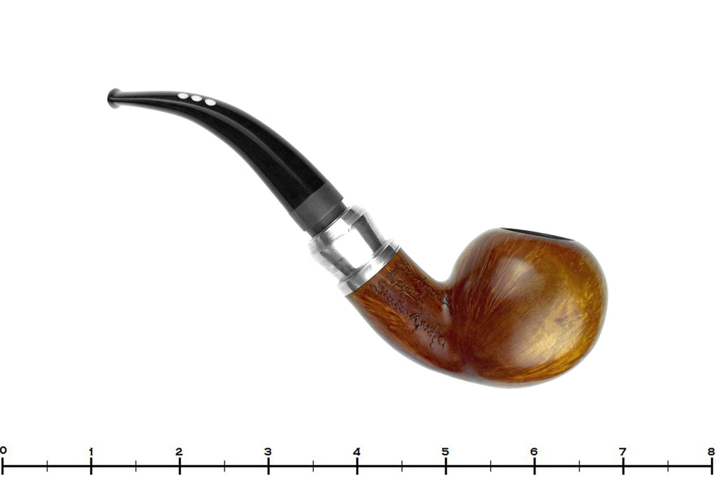 Blue Room Briars is proud to present this Leo Ebenhart Appel Bent Apple (9mm Filter) with Aluminum Estate Pipe