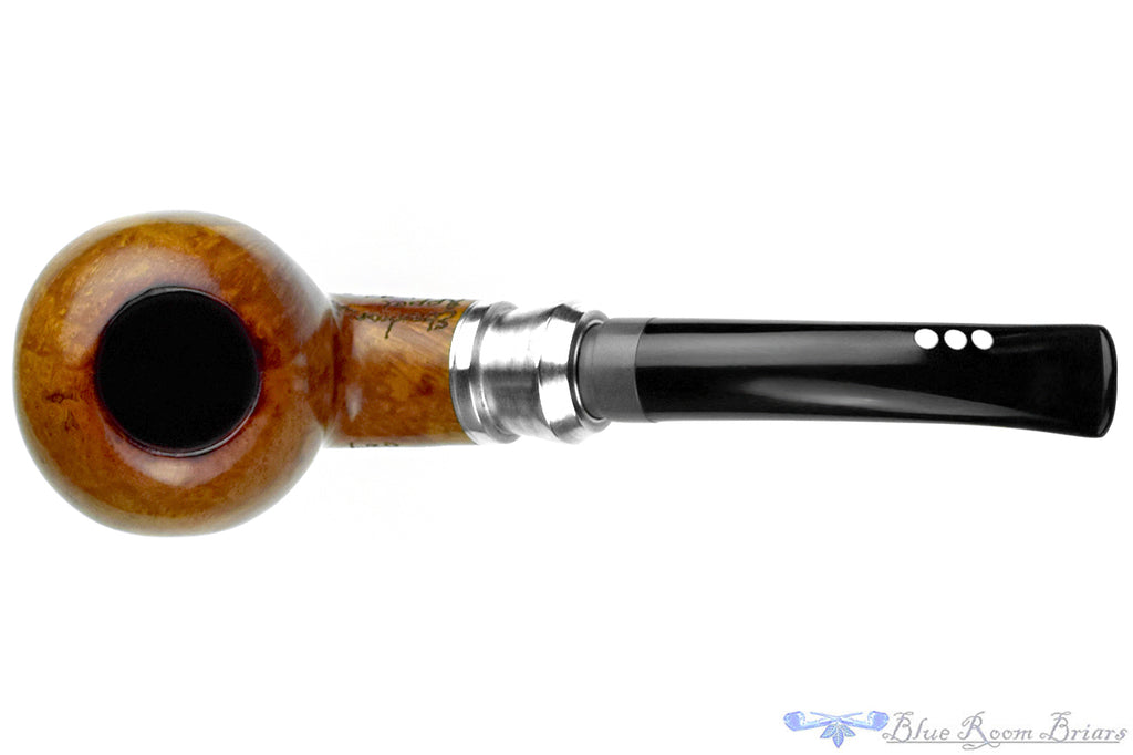 Blue Room Briars is proud to present this Leo Ebenhart Appel Bent Apple (9mm Filter) with Aluminum Estate Pipe