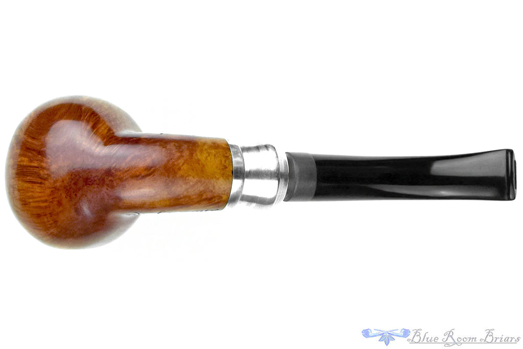 Blue Room Briars is proud to present this Leo Ebenhart Appel Bent Apple (9mm Filter) with Aluminum Estate Pipe