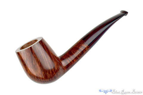 Bill Walther Pipe Pot Sitter with Blue Brindle Stem