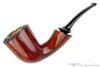 Blue Room Briars is proud to present this Bill Walther Pipe Bent Freehand with Plateaux and Brass