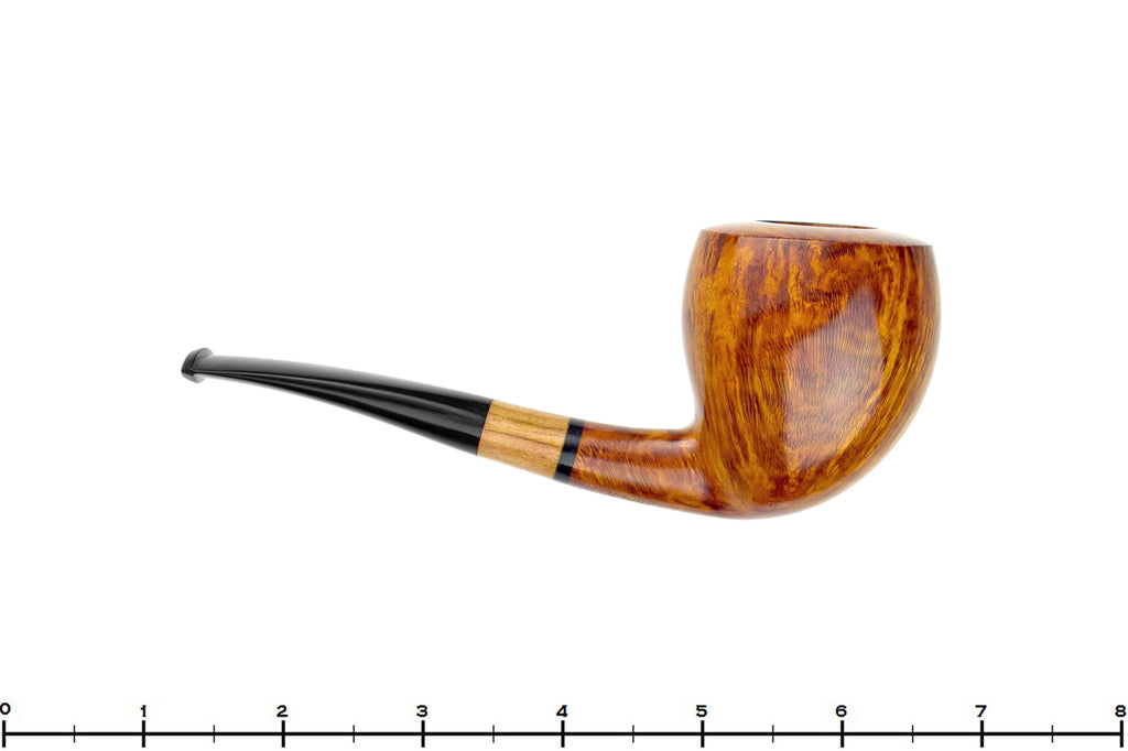 Blue Room Briars is proud to present this Erik Nielsen Pipe Grade B Bent Pear with Wood
