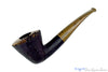 Blue Room Briars is proud to present this Sean Reum Pipe Bent Sandblast Dublin with Plateau and Brindle