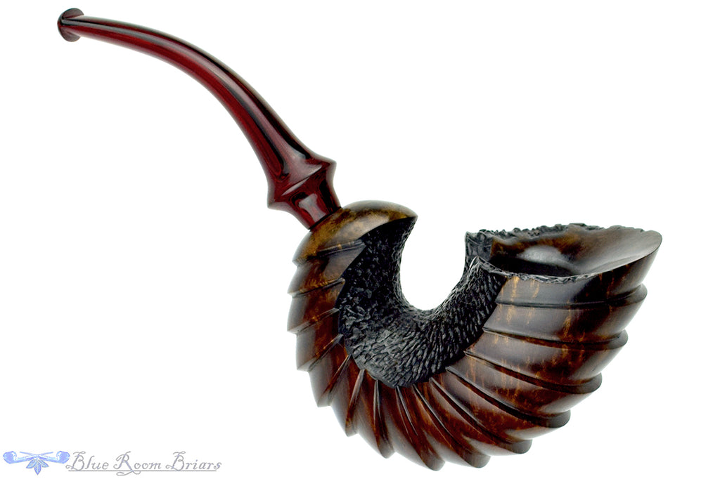 Blue Room Briars is proud to present this Marinko Neralić Pipe Scaled Nautilus with Plateau and Brindle