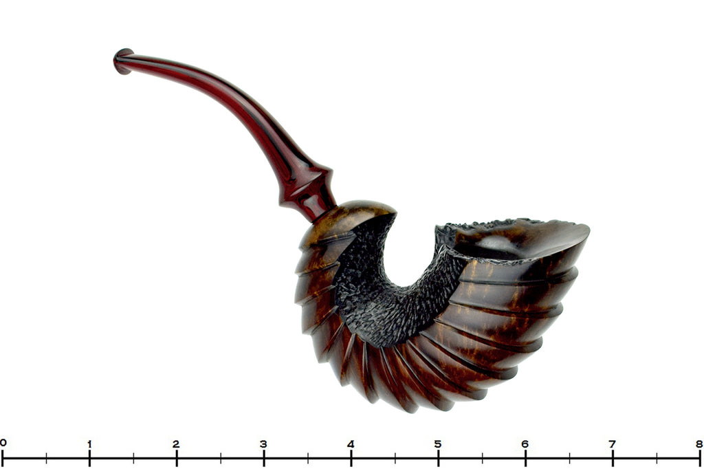 Blue Room Briars is proud to present this Marinko Neralić Pipe Scaled Nautilus with Plateau and Brindle