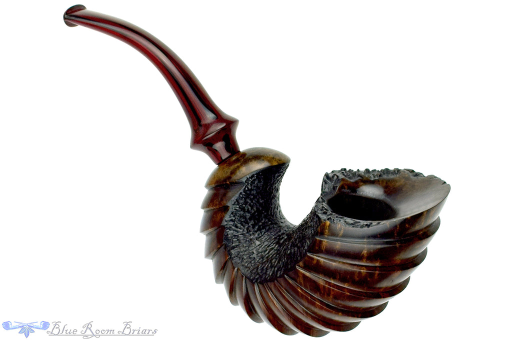 Blue Room Briars is proud to present this Marinko Neralić Pipe Scaled Nautilus with Plateau and Brindle