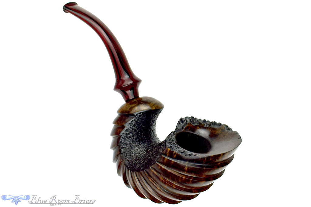 Blue Room Briars is proud to present this Marinko Neralić Pipe Scaled Nautilus with Plateau and Brindle