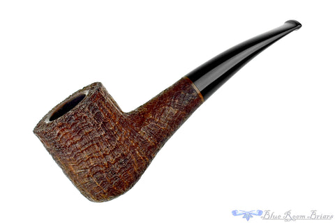 Jerry Crawford Pipe Sandblast Bent Danish Brandy