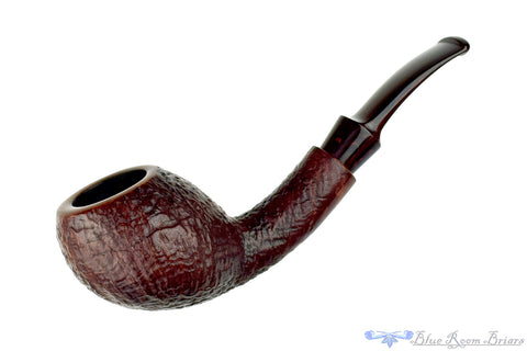 Bari Select Natural Old Briar 964 Chimney Stack Estate Pipe with Brass Repair Band