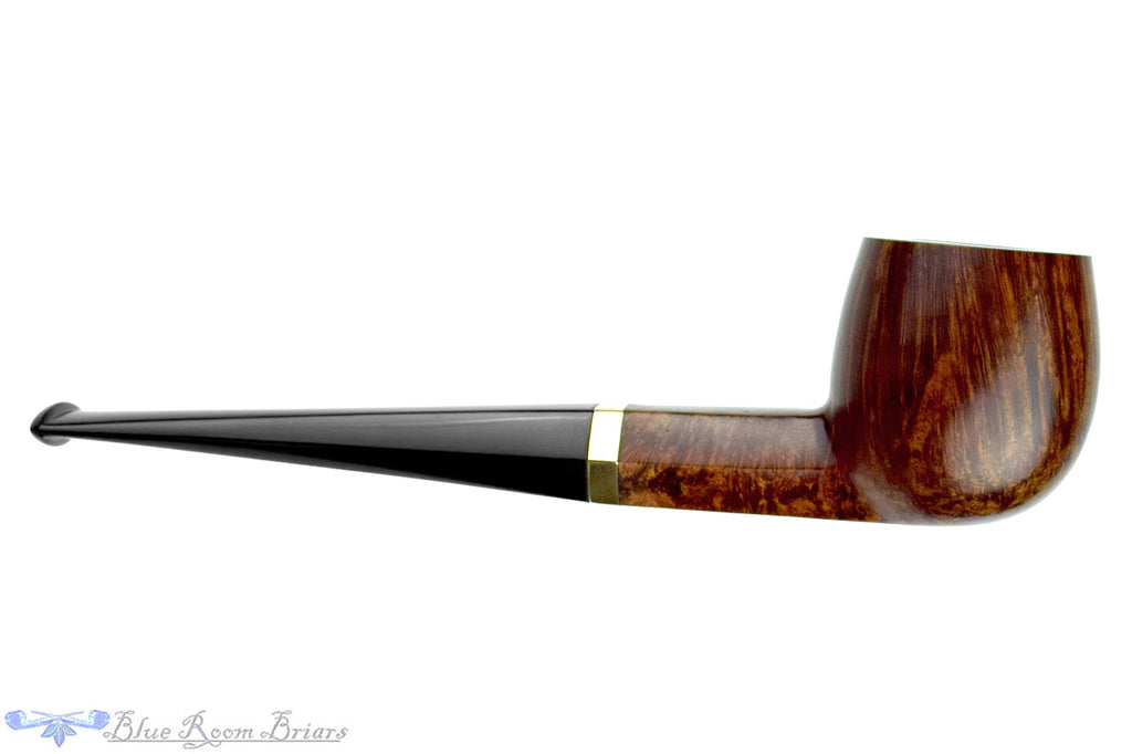 Blue Room Briars is proud to present this Tom Eltang (1999 Make) Apple with Hexagonal Shank and Brass Estate Pipe