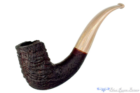 Jared Coles Pipe Sandblast Blowfish with Bamboo and Plateau