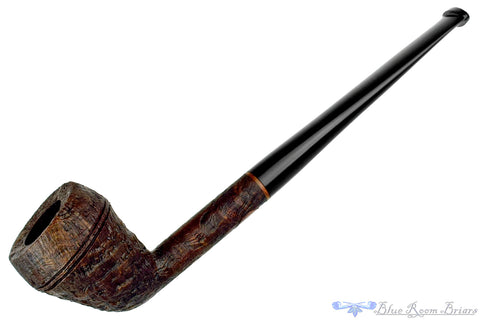 Daniel Mustran Pipe Bent Sandblast Egg with Exotic Wood