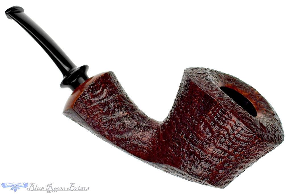 Blue Room Briars is proud to present this GH. Zhang (David S. Huber) Chicago Pipe Show 01 (2024 Make) Bent Ring Blast Dublin UNSMOKED Estate Pipe