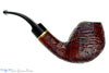Blue Room Briars is proud to present this Stanwell Nordic 186 Bent Sandblast Egg with Brass Estate Pipe