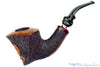 Blue Room Briars is proud to present this Ardor Urano Fantasy Christmas (2005 Make) Bent Carved Shield with Acrylic and Silver Estate Pipe