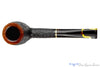 Blue Room Briars is proud to present this Savinelli Oscar Tiger 111 KS Rusticated Billiard (6mm Filter and Adapter) with Brass Estate Pipe