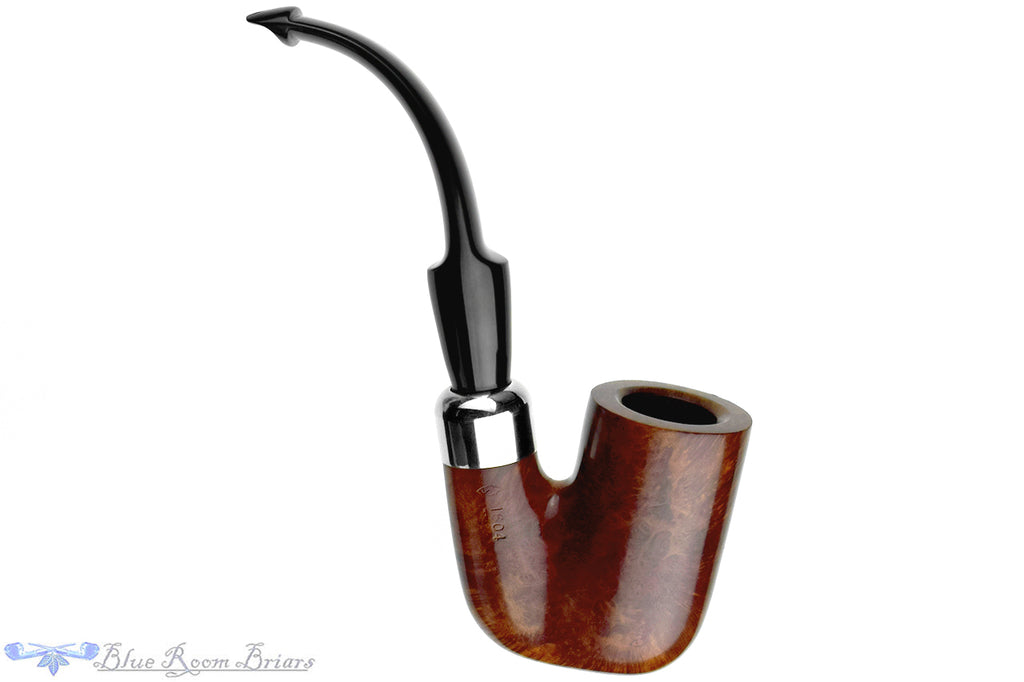 Blue Room Briars is proud to present this Savinelli Dry System 1604 Oom Paul Sitter with Nickel Estate Pipe