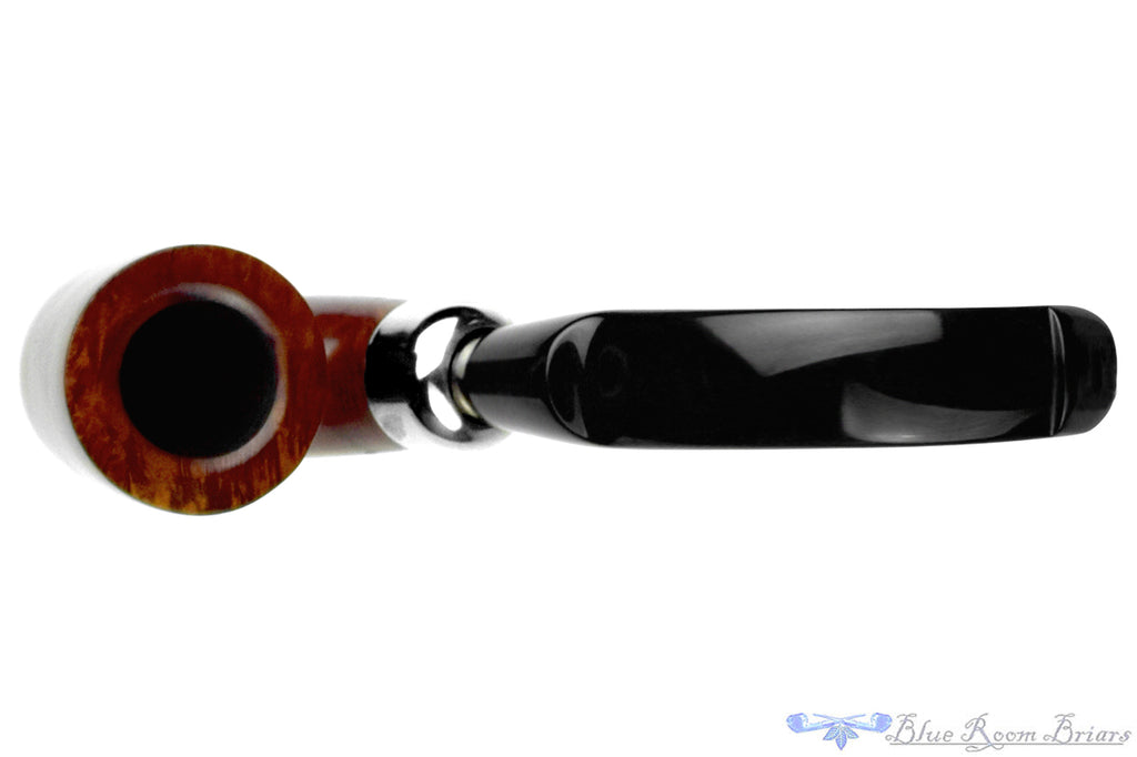 Blue Room Briars is proud to present this Savinelli Dry System 1604 Oom Paul Sitter with Nickel Estate Pipe