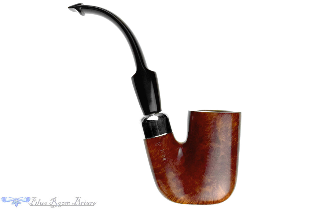 Blue Room Briars is proud to present this Savinelli Dry System 1604 Oom Paul Sitter with Nickel Estate Pipe